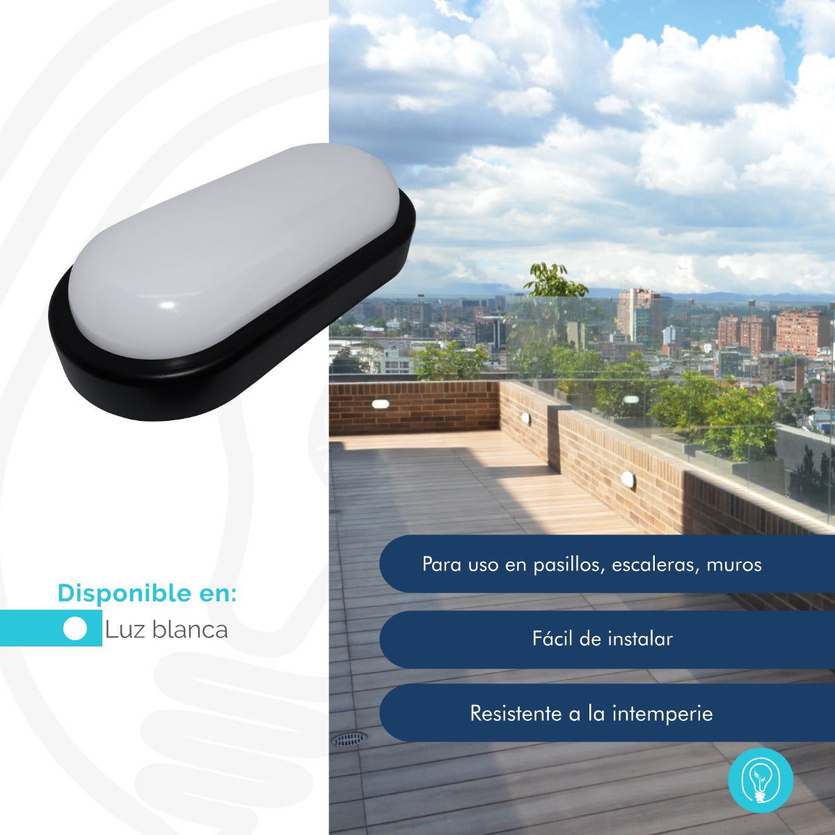 Aplique de pared sobreponer Tortuga Borde Negro