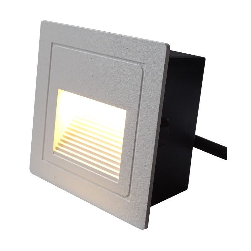 Aplique LED Empotrable para Nichos Cuadrado Luz Cálida