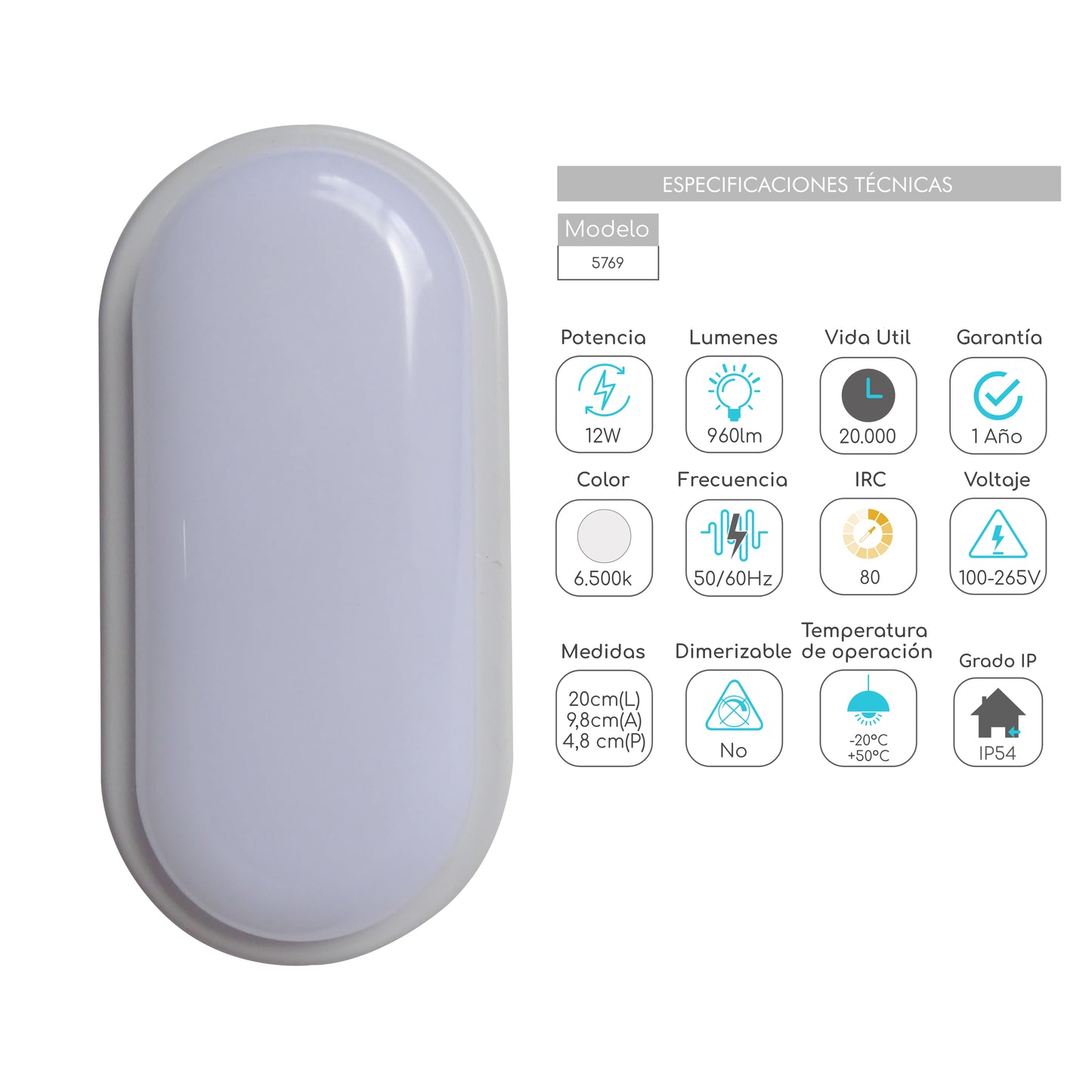 Aplique de pared sobreponer Tortuga