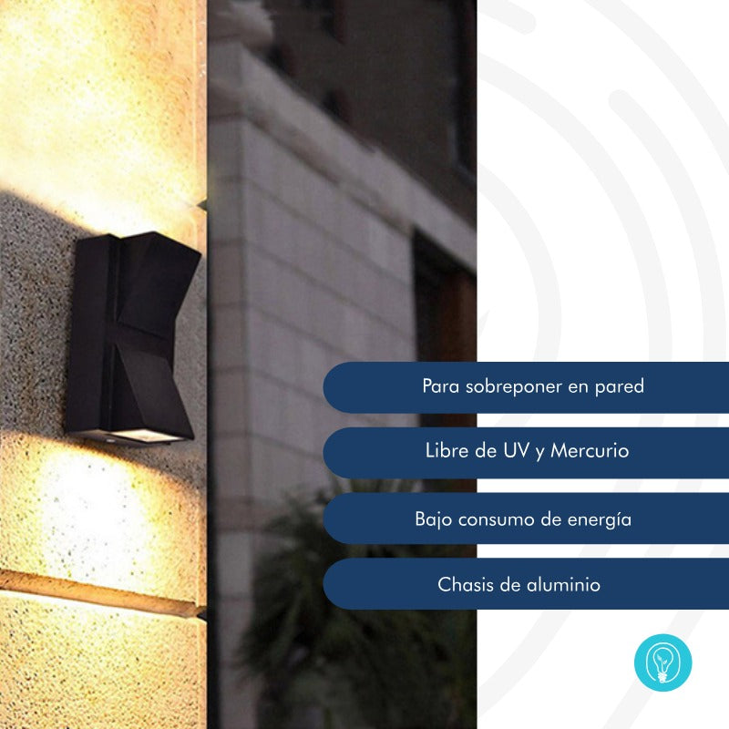 Aplique de pared sobreponer Corbatin