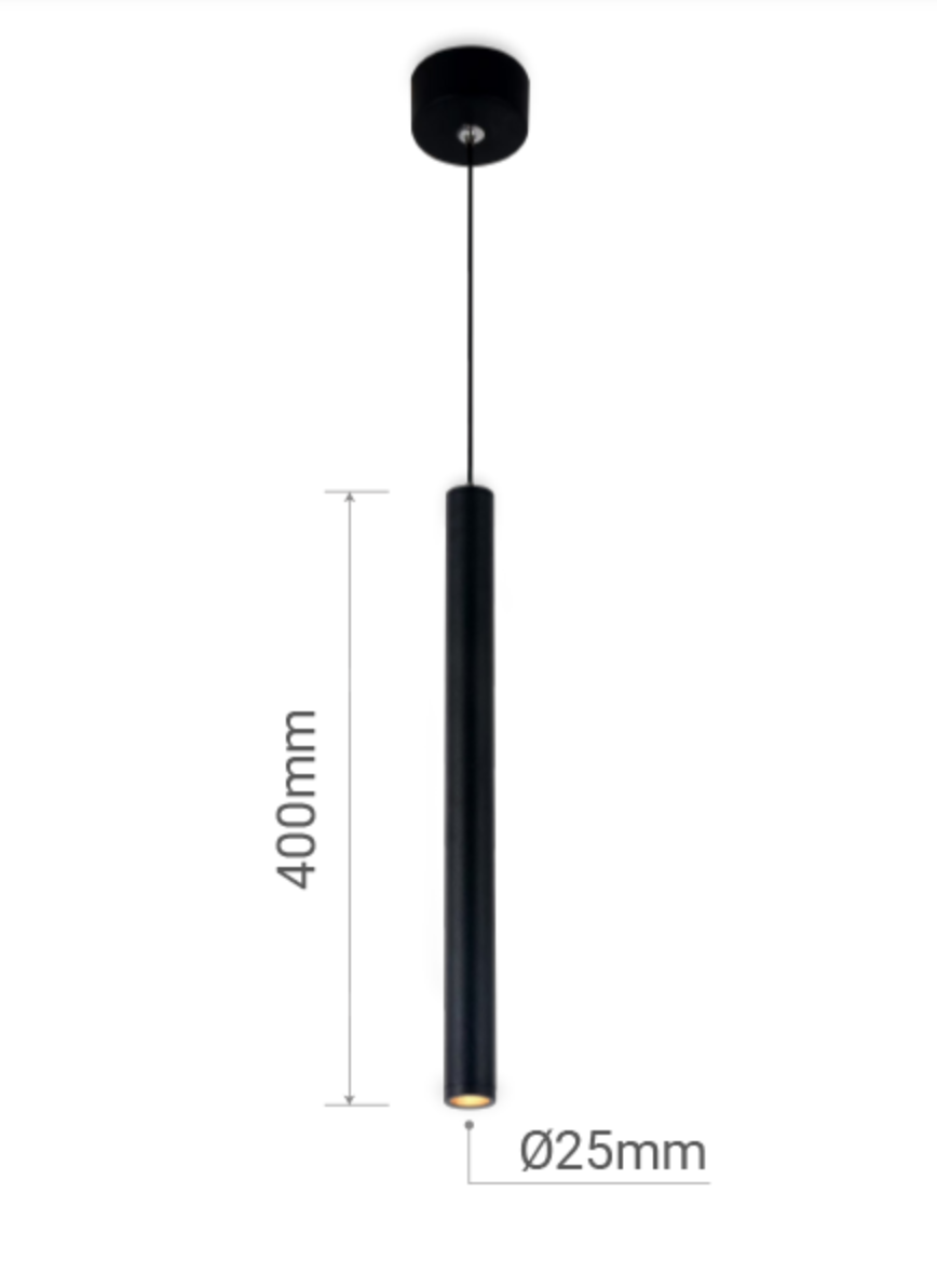 Lámpara Colgante LED Cilíndrica 5W - Luz Cálida 3000K | Diseño Moderno