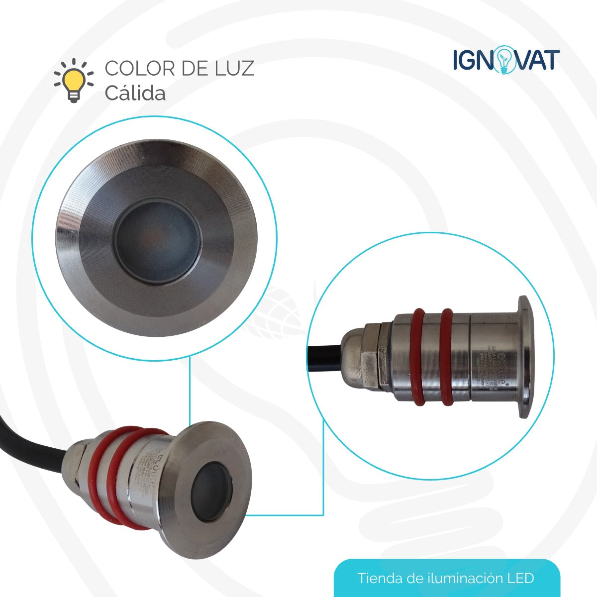 Luminaria resistente al agua para fuente decorativa