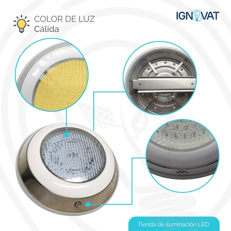 Luz LED sumergible para piscina moderna