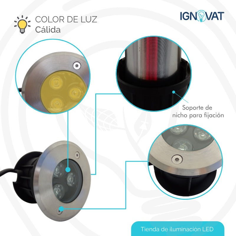 Luminaria resistente al agua para fuente decorativa