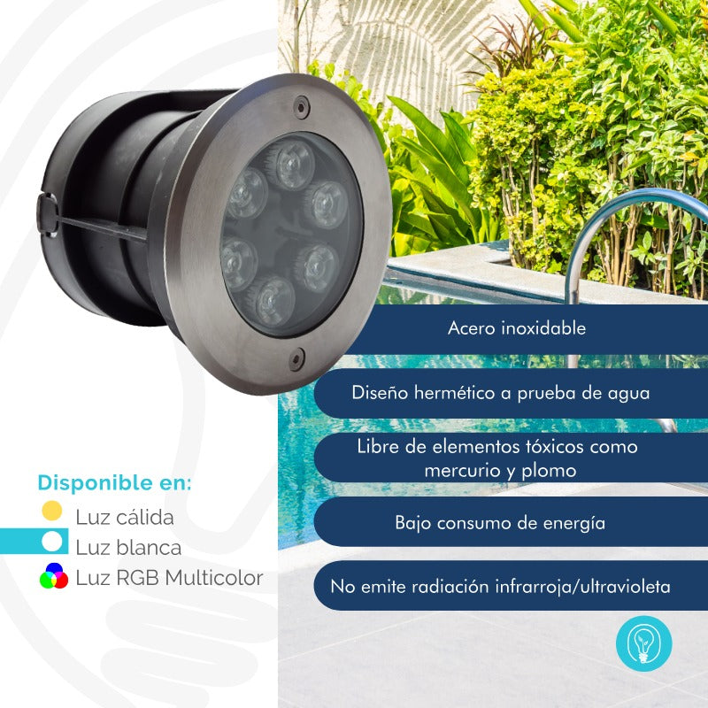 Luminaria resistente al agua para fuente decorativa