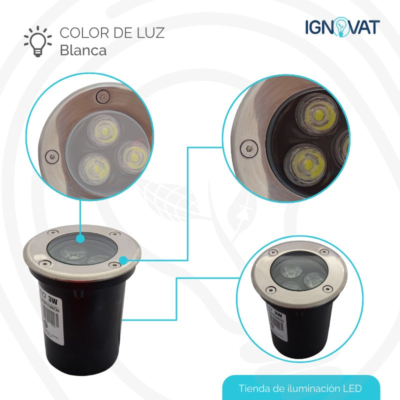 Luminaria LED de piso, diseño moderno y minimalista