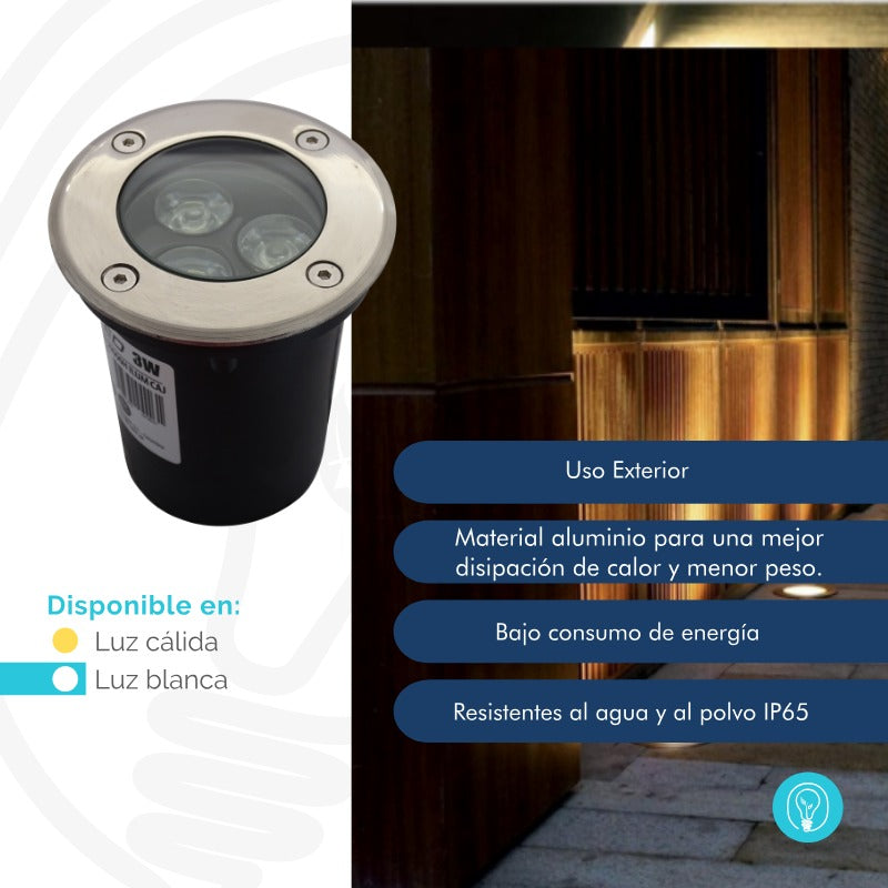 Luminaria LED de piso en ambiente contemporáneo