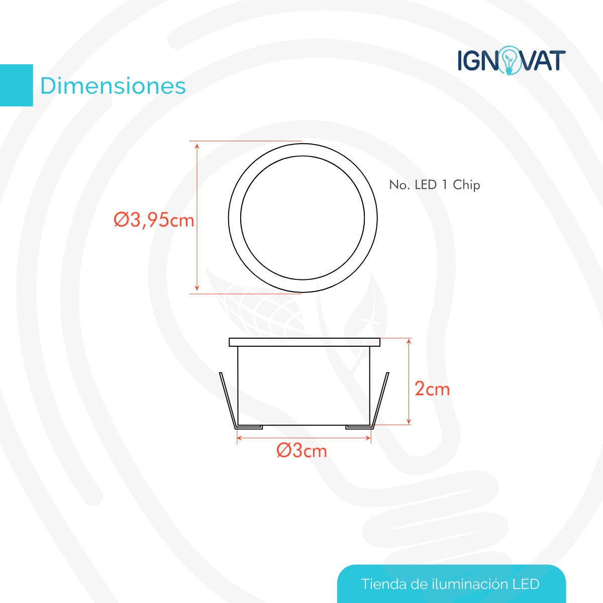 Luz LED para escaleras con acabado minimalista