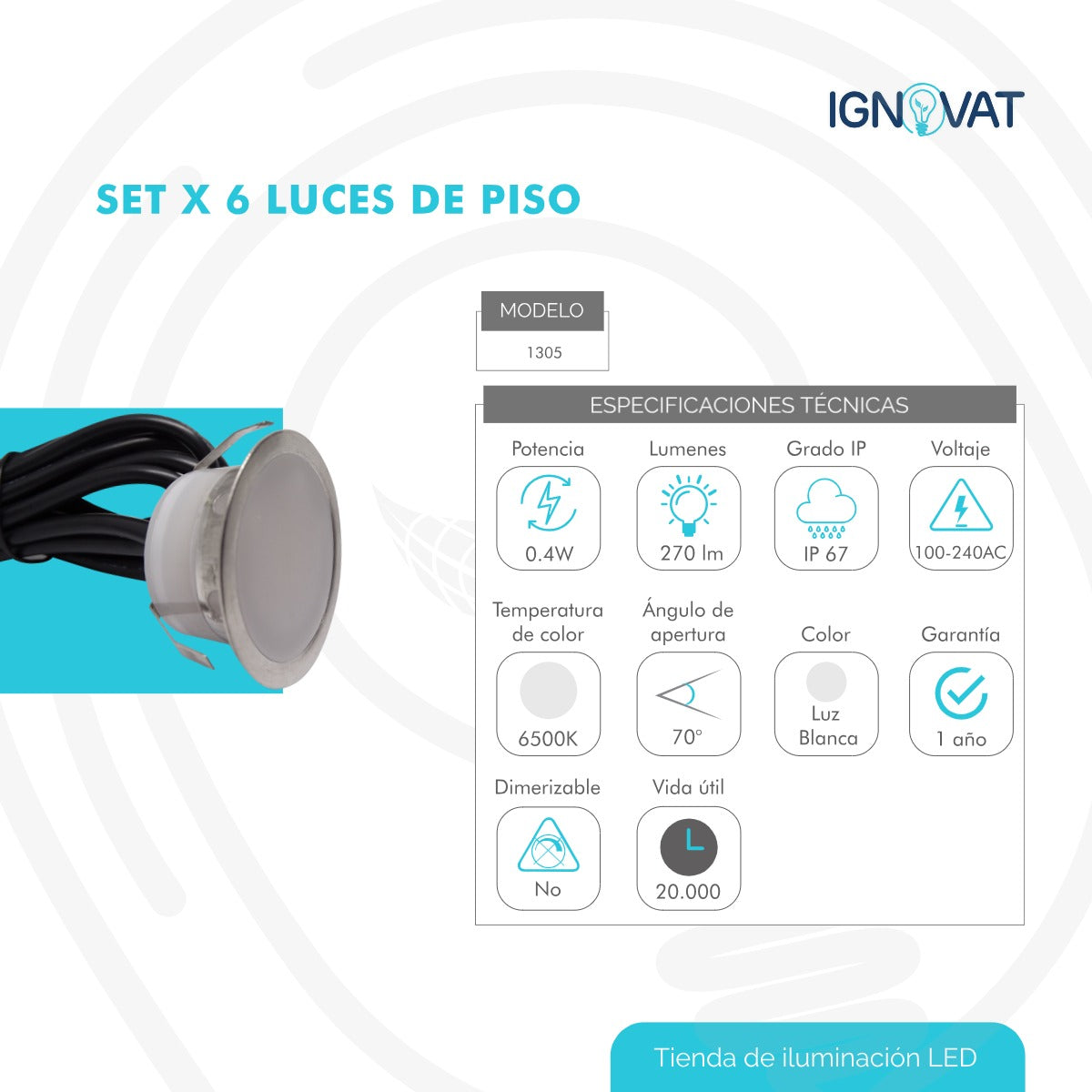 Luz LED para escaleras en espacio residencial