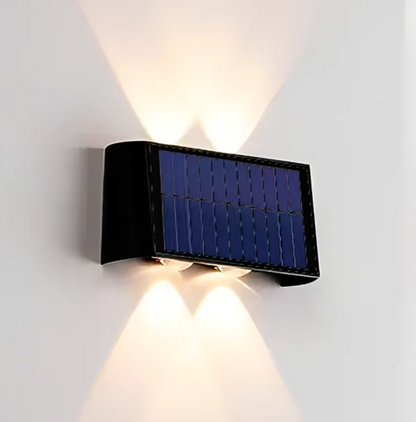 Aplique Solar LED de Pared 2W - Luz Cálida 3000K | Resistente IP65