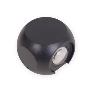 Aplique Decorativo LED 1W Negro - Luz Cálida | Iluminación de Acento