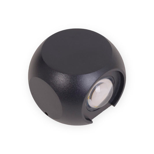 Aplique Decorativo LED 1W Negro - Luz Cálida | Iluminación de Acento