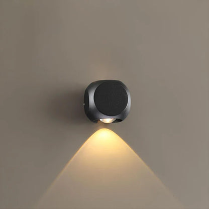 Aplique Decorativo LED 1W Negro - Luz Cálida | Iluminación de Acento