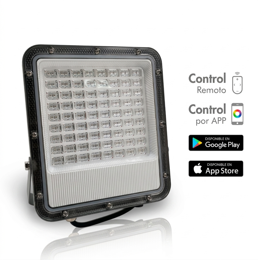 Reflector Led de 100W Luz RGB Smart