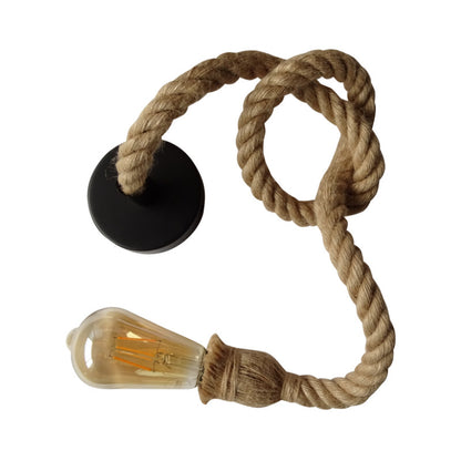 Lámpara colgante LED en ambiente minimalista