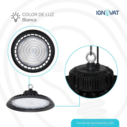 Lámpara industrial LED highbay, alto rendimiento