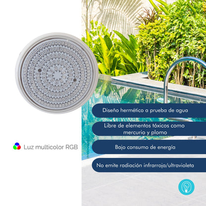 Luz LED sumergible para piscina moderna