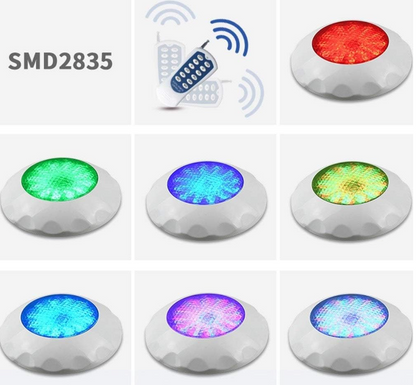 Luminaria para Piscina de Sobreponer 18W RGB 9" - 12V AC | Alta Eficiencia