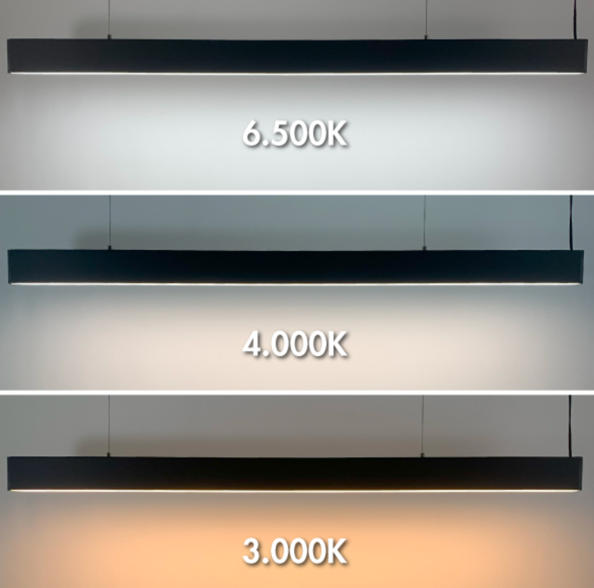 Luminaria lineal LED 3 CCT 42W
