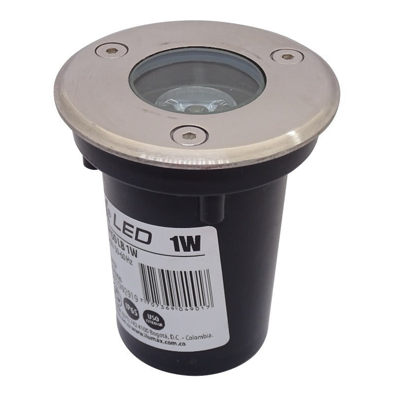 Luminaria de Piso de 1W en Acero Inoxidable - Luz Cálida para Nicho