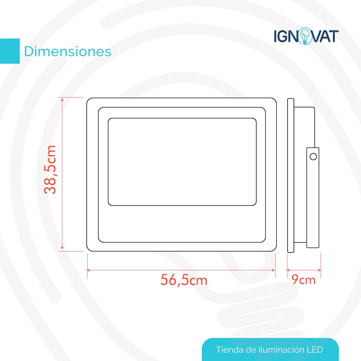 Reflector Industrial de 400W - Potencia Lumínica para Entornos Exigentes