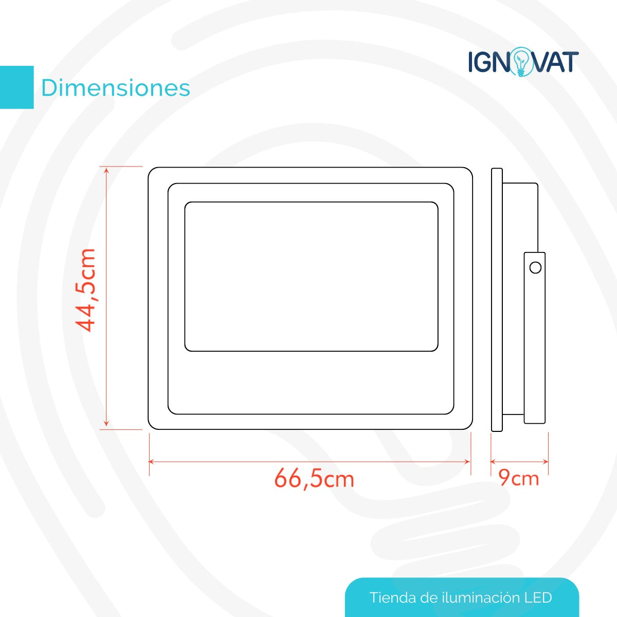 Reflector Industrial de 600W - Potencia Lumínica para Entornos Exigentes