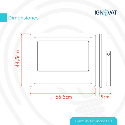 Reflector Industrial de 600W - Potencia Lumínica para Entornos Exigentes