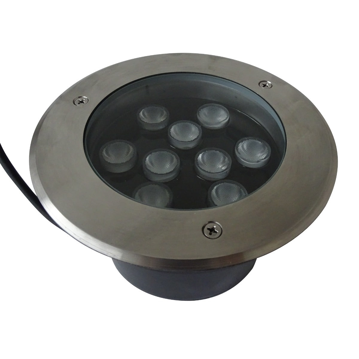 Luminaria Sumergible LED 9W en Acero inoxidable Luz Blanca Para Piscina y Jacuzzi