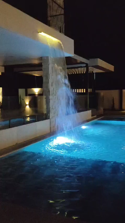Cascada para Piscina Led de 12W Luz RGB Multicolor 90cm