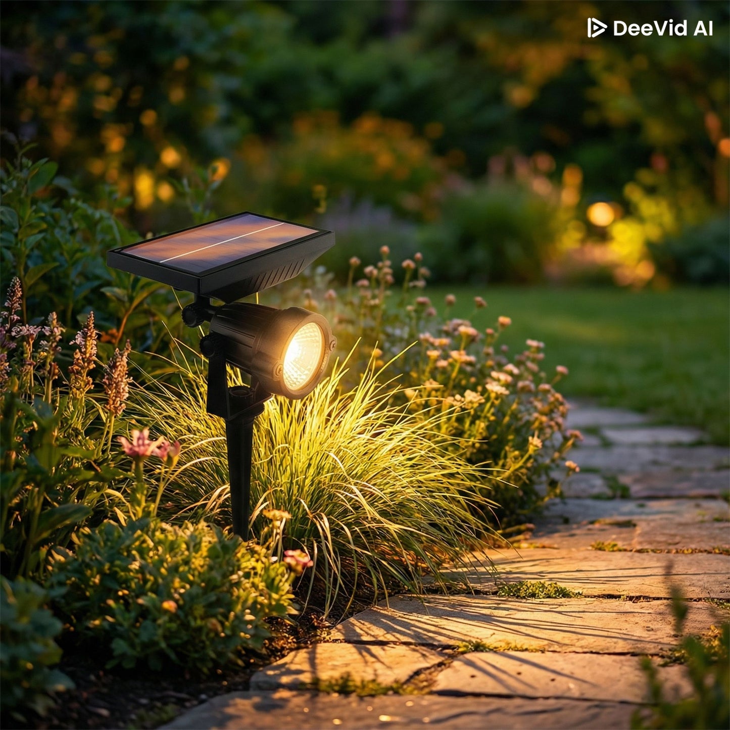 Estaca Solar LED 5w Luz Cálida